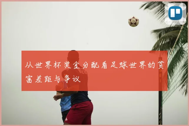 从世界杯奖金分配看足球世界的贫富差距与争议
